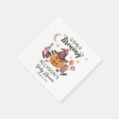 Serviette En Papier Un bébé brasse Jack-O-Lanterne Douche Halloween (Coin)