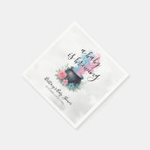 Serviette En Papier Un bébé brasse rose et bleu cauldron (Coin)