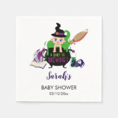 Serviette En Papier Un bébé brasse un Baby shower d'Halloween (Devant)