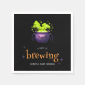 Serviette En Papier Un bébé brasse un Baby shower Éffrayant d'Hallowee (Devant)