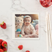 Serviette En Papier Un bébé souriant (En situation)