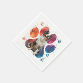 Serviette En Papier Un berger australien en empreinte (Coin)