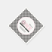 Serviette En Papier Un bon bébé filles rose 1er anniversaire (Coin)