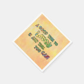 Serviette En Papier UN BON TiME POUR RIRE C'EST ANy TiME YOU CAN (Coin)