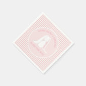 Serviette En Papier Un Bunny Special est en route pour le Baby shower (Coin)