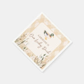 Serviette En Papier Un Canard chanceux 1er Anniversaire (Coin)