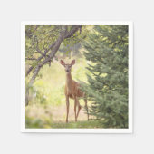 Serviette En Papier Un cerf solitaire (Devant)