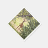 Serviette En Papier Un cerf solitaire (Coin)