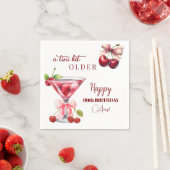 Serviette En Papier Un Chic A Tini Bit Older Cherry Martini 80e Annive (En situation)