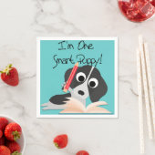 Serviette En Papier Un Chiot intelligent (En situation)