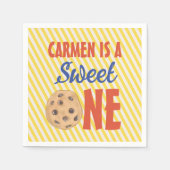 Serviette En Papier Un chocolat doux Cookie Anniversaire Napkin (Devant)
