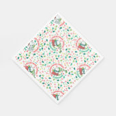 Serviette En Papier Un clin d'oeil à Noël Motif (Coin)