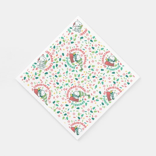 Serviette En Papier Un clin d'oeil à Noël Motif (Coin)