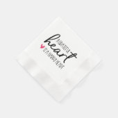 Serviette En Papier Un coeur reconnaissant est un coeur heureux | typo (Coin)