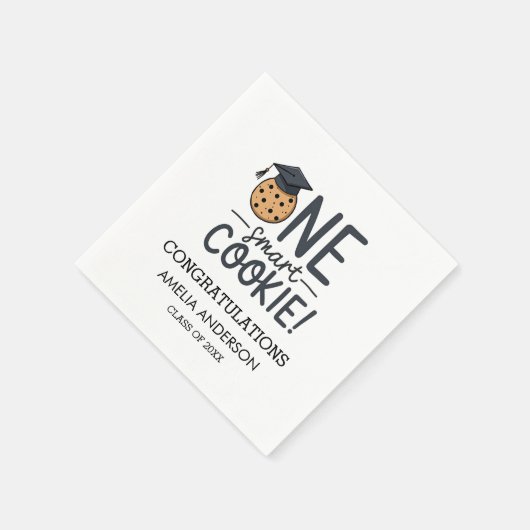 Serviette En Papier Un cookie intelligent Classe de Graduation de (Coin)