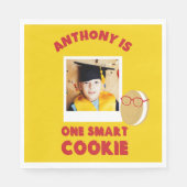 Serviette En Papier Un Cookie Intelligent Parti de Graduation Personna (Devant)