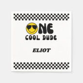 Serviette En Papier Un Cool heureux Dude premier anniversaire (Devant)