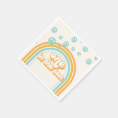 Serviette En Papier Un dans le Sun Retro Boy 1er anniversaire (Coin)
