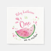 Serviette En Papier Un dans Melon Watermelon Anniversaire Party Papier (Devant)