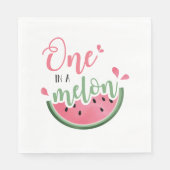 Serviette En Papier Un dans Melon Watermelon Premier Anniversaire serv (Devant)