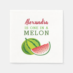 Serviette En Papier Un dans un Melon 1er anniversaire
