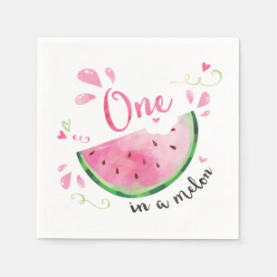 Serviette En Papier Un dans un Melon 1er Anniversaire