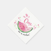 Serviette En Papier Un dans un Melon 1er Anniversaire (Coin)