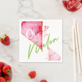 Serviette En Papier Un dans un melon anniversaire (En situation)