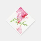 Serviette En Papier Un dans un melon anniversaire (Coin)