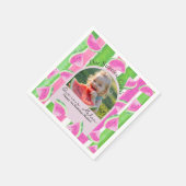 Serviette En Papier Un dans un Melon Anniversaire Photo pastèque (Coin)