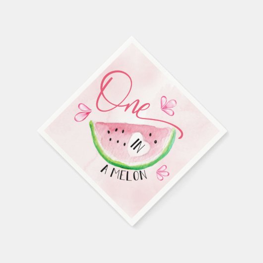 Serviette En Papier Un dans un Melon Birthday Watermelon (Coin)