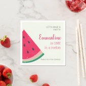 Serviette En Papier Un Dans Un Melon Cute Watermelon Premier Anniversa (En situation)