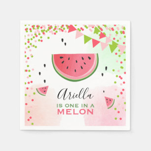 Serviette En Papier Un dans un melon Papier serviettes Eté Watermelon