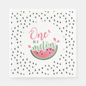Serviette En Papier Un dans un Melon Watermelon Premier anniversaire (Devant)