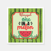 Serviette En Papier UN dans un Melon Watermelon Premier anniversaire (Devant)