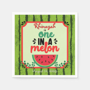 Serviette En Papier UN dans un Melon Watermelon Premier anniversaire