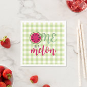 Serviette En Papier Un dans un Melon Watermelon Premier anniversaire (En situation)