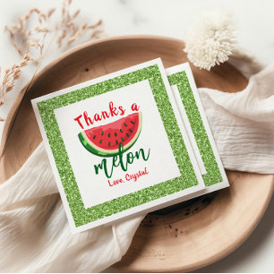 Serviette En Papier Un dans une Parties scintillant Melon Watermelon P