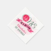 Serviette En Papier Un dans une pastèque Melon 1er anniversaire (Coin)