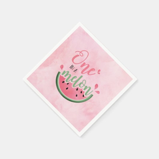 Serviette En Papier Un dans une pastèque Melon Watermelon 1er annivers (Coin)