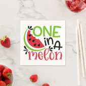 Serviette En Papier Un dans une serviette Melon (En situation)