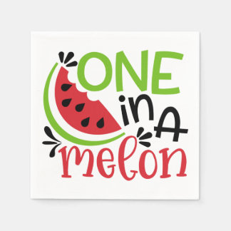 Serviette En Papier Un dans une serviette Melon