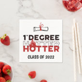 Serviette En Papier Un Degré Hotter Funny Graduation (En situation)