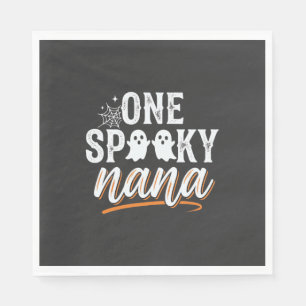 Serviette En Papier Un design de fantôme d'Halloween de Nana effrayant