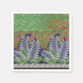 Serviette En Papier un design de motif vert et jaune (Devant)