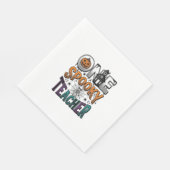 Serviette En Papier Un design vectoriel Halloween d'un professeur effr (Coin)