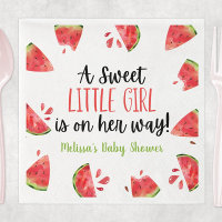 Un doux Baby shower de pastèque pour petite fille