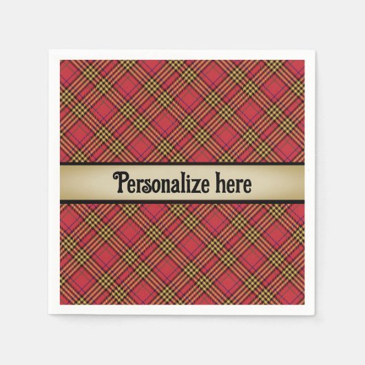Serviette En Papier Un dram de Wee de Scotch (Devant)