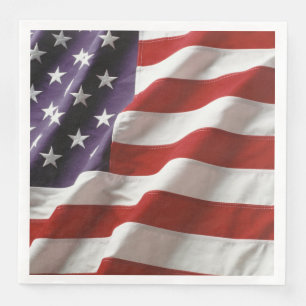 Serviette En Papier Un drapeau américain