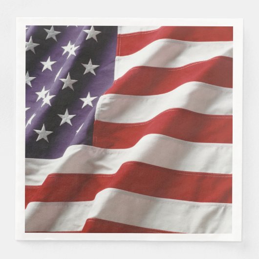 Serviette En Papier Un drapeau américain (Devant)